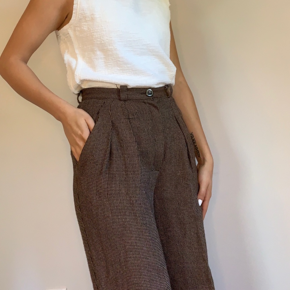 VTG Plaid Trousers Pants